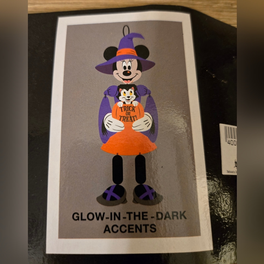 Disney Parks Minnie Mouse Witch Wall Decor NWT - 40'' H x 15'' W